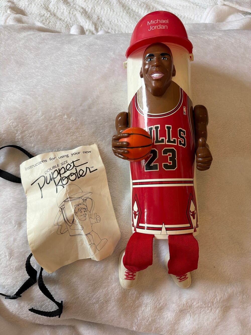 Vintage Michael Jordan Puppet Kooler Chicago Bulls NBA Collectible Cup 1991 ALL